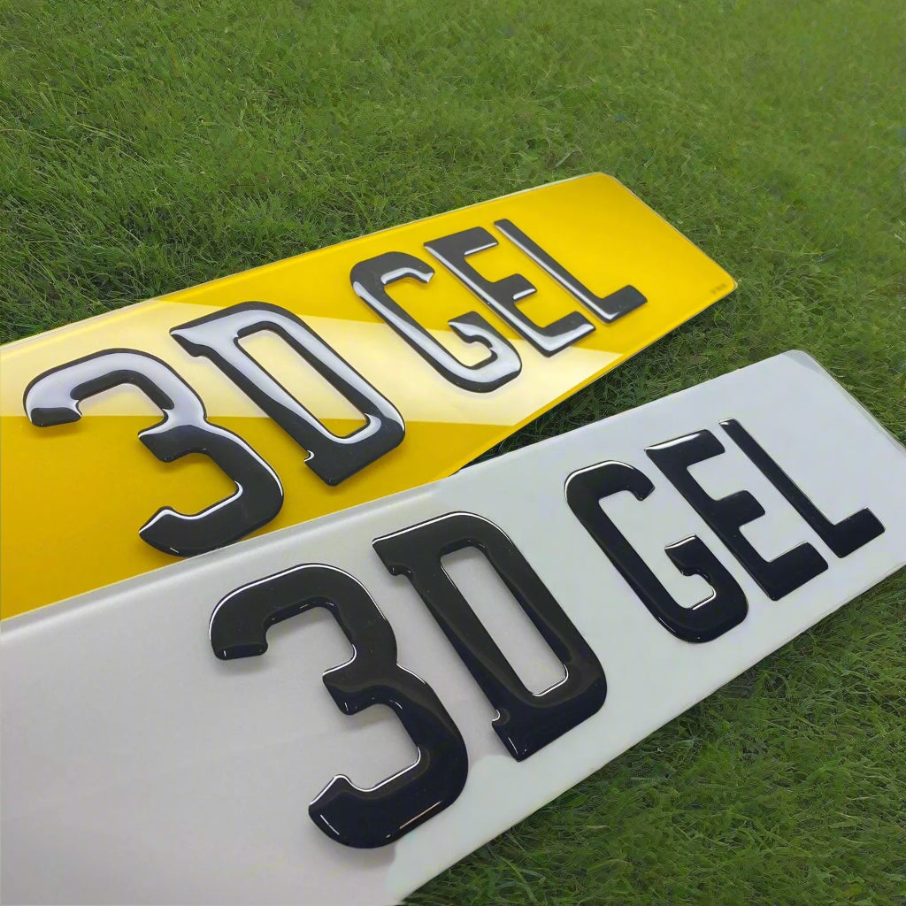 3D Gel Number Plates