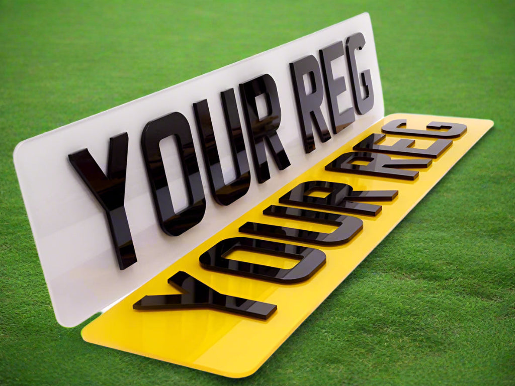 4D Acrylic 3MM Number Plates