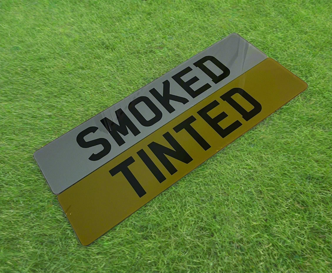 Tinted/Smoked Number Plate Acrylic *Add On Product*